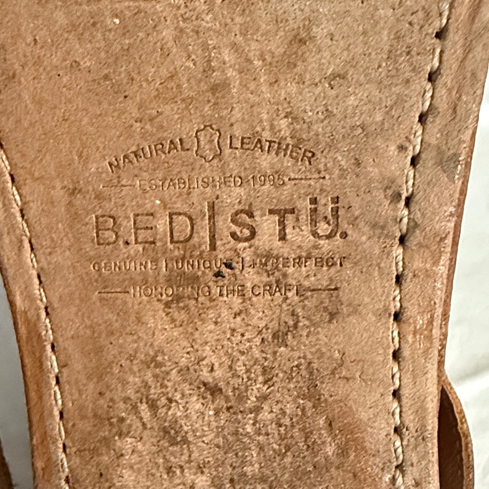 Bed Stu Tan Leather Women's Sandals - Picture 4 of 7